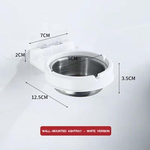 Cenicero de moda montado en la pared del baño sin perforar Cenicero multifuncional creativo soporte para teléfono móvil - Product Image 2