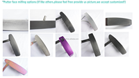 Putter de golf mallet en acier inoxydable 304, usiné CNC, pour droitier, avec ligne de visée, logo personnalisé OEM, vente en gros