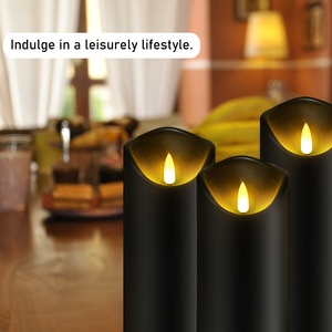 7個の点滅LEDキャンドルセット、2つのリモコンとタイマー付き、お祝いの装飾やホリデーギフトに最適です。 - Product Image 6