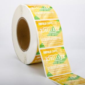 Etiquetas de Papel Rectangulares Resistentes al Agua y al Calor para Tortillas Bella, Impresión Offset, Ecológicas, Autoadhesivas, para Empaquetado - Product Image 4