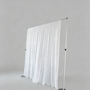 Wholesale Event Party Decoration Aluminium <b>Flower</b> Shimmer <b>Wall</b> Photo Wedding Stage Backdrop Stand of Adjustable Pipe and Drape - Product Image 1