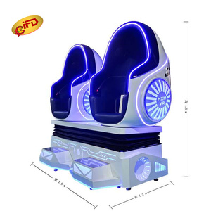Simulador de Videojuegos de Realidad Virtual 9D con Forma de Huevo, Cine <span class=keywords><strong>VR</strong></span> 9D, Negocio de Realidad Virtual, 2 Asientos, Gran Venta - Product Image 2