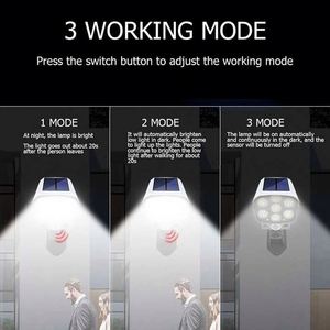 5W 500LM 77leds Sensor Security Wall Street Lamp Yard Outdoor <b>Solar</b> Garden Lights PIR DIM <b>Solar</b> Security <b>Camera</b> and Street Light - Product Image 2
