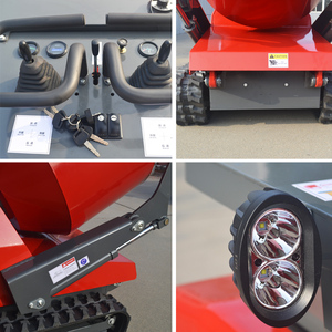 Sản phẩm mới DIESEL xăng nhỏ mini TRỘN BÊ TÔNG 500L tự-loadng Mini Dumper xách tay tự động theo dõi di động xi măng Mixer - Product Image 5