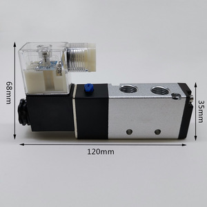 Vanne solénoïde pneumatique de 120 mm de longueur, 35 mm de largeur et 68 mm de hauteur pour usage artisanal - Product Image 1