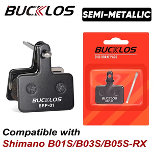 BUCKLOS Halbmetallische Bremsbeläge Fahrrad-Scheibenbremsbeläge für B01S/B03S/B05S-RX Rennrad Hydraulische Bremsbeläge MTB-Teile - Product Image 1