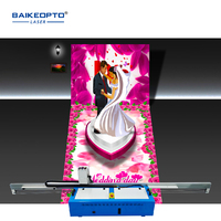 Printer 2 In 1 dinding dan lantai 3D warna-warni langsung ke semen mesin lukisan permukaan bata CMYKW UV TX800 Printhead ganda