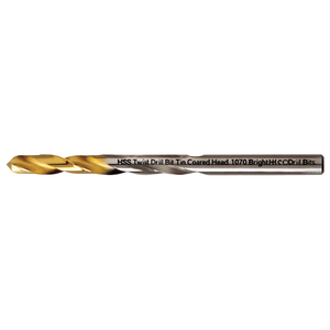 Broca Helicoidal HSS con Recubrimiento de TiN, Cabeza 1070, Brocas HSS Brillantes - Product Image 2