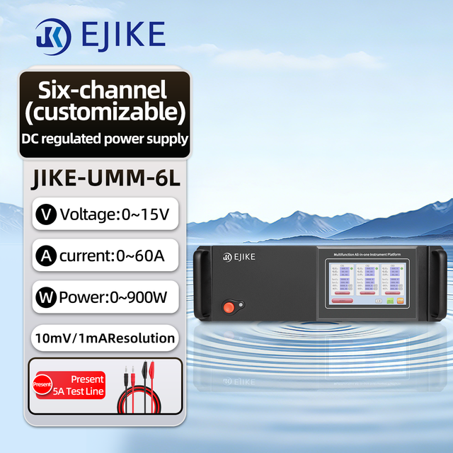 Six-Channel AC-DC Switching Power Supply 15V 60A Single Four-Digit Display High Precision Laboratory Use Integrated System