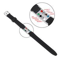 Nouveaux accessoires de mode en acier inoxydable lisse noir lettrage personnalisé bracelet réglable silicone titane acier