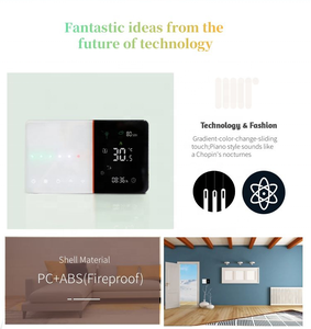 BECA BAC-005 Smart Tuya WiFi HVAC Fan Coil Thermostat 4-pipa 2-pipa hemat energi 2 tahun garansi untuk kompatibel Alexa Google - Product Image 5