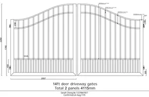 Deer Cow Horse Design Driveway Gates 20ft 18ft 16ft 14ft Factory Direct Sales Driveway Steel Gate Zink Steel Fence Pa