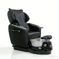 Équipement de salon de manucure luxueux Massage tactile humain Chaise de spa pour les pieds Chaise de pédicure inclinable électrique moderne avec pompe à jet