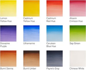 Set de Pintura de Acuarela Bview Art Winsor & Newton Cotman, Set de Bolsillo con 12 Medios Tubos, Pincel, Esponja, Botella de 2ml y Papel - Product Image 4