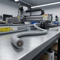 CE RoHS pour câble de commande flexible certifié isolé en PVC tresse de cuivre étamé pour la robotique plate d'automatisation industrielle automatique