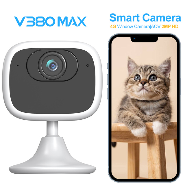 2MP 1080P Smart AI Wide Angle Clear Glass Install V380 Camera