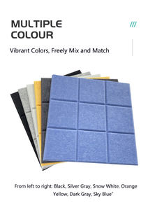 Panneau insonorisant auto-adhésif en fibre de polyester - Autocollant <span class=keywords><strong>mural</strong></span> <span class=keywords><strong>acoustique</strong></span> |   Matériau de décoration murale insonorisant - Product Image 3