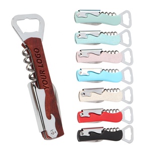 Gran oferta, <span class=keywords><strong>Sacacorchos</strong></span> de madera de alta calidad con caja de regalo, abridor de vino con mango de madera, logotipo personalizado - Product Image 1