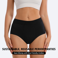 Culottes Menstruelles LYNMISS Taille Haute Anti-Fuites pour Femmes et Adolescentes, Sous-Vêtements de Règle Anti-Fuite
