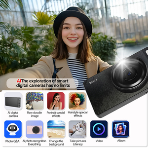 OEM logo Printing 3.97inch Front <strong>Real</strong> Dual <strong>Camera</strong> Support WIFI Photo Recognition AI Smart Digital <strong>Camera</strong> - Product Image 2