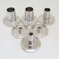 Raccord de tuyau sanitaire poli et lisse, à trois colliers, en acier inoxydable 304 forgé, pour basse pression, sans fuite, connexion sécurisée, garantie 10 ans