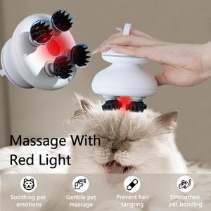 El más nuevo masajeador de mano portátil para gatos, masajeador para perros, rascador, masajeador eléctrico para mascotas para relajación - Product Image 3