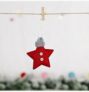 Creative High Quality Eco-friendly Non-woven Fabric Five-pointed <b>Star</b> Christmas Tree Hanging Ornament Hat <b>Decorations</b> - Product Image 6