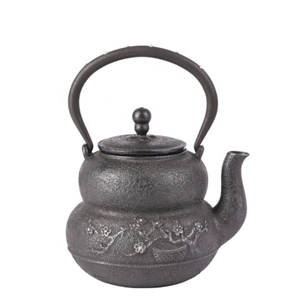 Japanese Style Iron Tea Kettle Old Natural Antique Inlaid Silver Copper Lid Cast Iron Bottle <strong>Teapot</strong> <strong>for</strong> <strong>Sale</strong> - Product Image 2