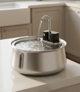 <span class=keywords><strong>Bebedero</strong></span> Automático Inalámbrico para Mascotas, Dispensador Inteligente de Agua y Comida para Perros y Gatos, con Batería, Tazón de Acero Inoxidable - Product Image 3