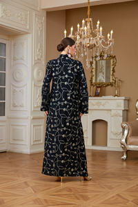 Vendita calda tradizionale islamica delle donne abaya eleganti stili fatti a mano con elegante modello solido ispirato alla moda <span class=keywords><strong>turca</strong></span> - Product Image 2