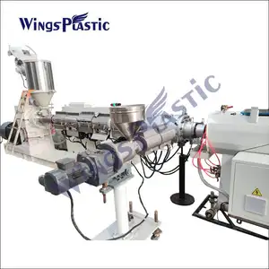 Máquina de extrusión de tubo de manguera de conducto eléctrico de plástico HDPE Ldpe Ppr Pe línea de producción de tuberías