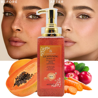 Marque Blanche Produit de Bain Corporel à la Vitamine C, Exfoliant Corporel Biologique Nettoyant en Profondeur, Gel Douche à l'Arbutine, Savon Liquide Biologique