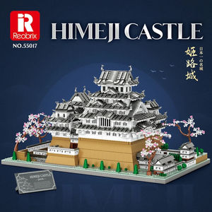 Reobrix 55017, Famoso <span class=keywords><strong>Castillo</strong></span> Himeji <span class=keywords><strong>de</strong></span> Japón, Kit <span class=keywords><strong>de</strong></span> Bloques <span class=keywords><strong>de</strong></span> Construcción Micro, Regalo, Arquitectura Histórica, Decoraciones <span class=keywords><strong>de</strong></span> Cerezo - Product Image 1