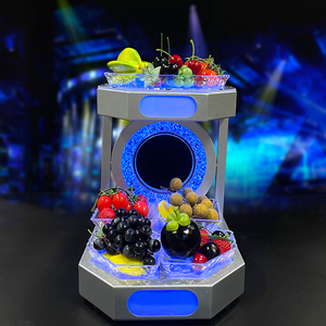 Plateau de service de fruits en métal de luxe boîte de nuit <span class=keywords><strong>Plub</strong></span> assiette de fruits avec support plats et assiettes - Product Image 6