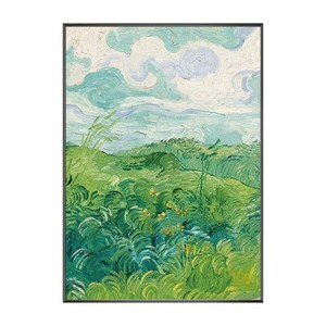 Pintura al óleo pintada a mano estilo Van Gogh, paisaje, arte de pared grande para sala de estar, dormitorio, marco de metal, arte abstracto rectangular - Product Image 5