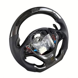 Accesorios Interiores para Automóviles Personalizados, Volante de Fibra de Carbono LED para <span class=keywords><strong>BMW</strong></span> F30 F32 F35 F10 F20 F07 F01 E46 E60 E90 M3 M4 M5 <span class=keywords><strong>M7</strong></span> - Product Image 3