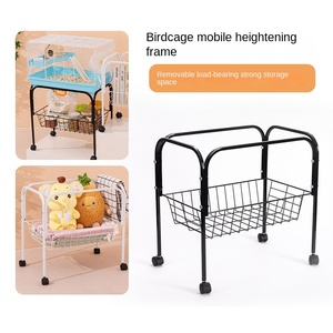Support mobile universel avec roulettes pour <span class=keywords><strong>cage</strong></span> à hamster, support pour <span class=keywords><strong>cage</strong></span> à oiseaux, support de rangement robuste pour cages carrées - Product Image 3
