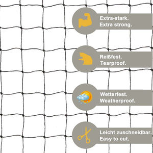 Filet de sécurité renforcé de fil métallique pour chats, protection de balcon, produit en plastique - Product Image 2