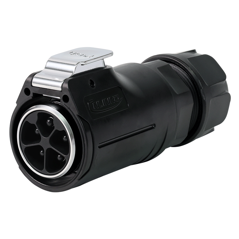 Enchufe macho o conector hembra de 4 núcleos
