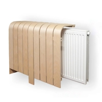 Grille de radiateur moderne en MDF, grande, marron, peinte, en bois, réglable, pour la maison