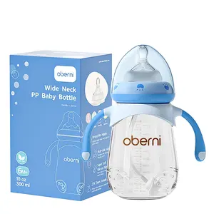 Biberon pour bébé sans Bpa d'usine 300ml biberon anti-colique chine luxe pour bébé Binkies sans latex 3 pièces paquet de couleur