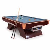 Table de billard professionnelle Nine Ball 8FT 9FT en bois d'acajou avec plateau en ardoise, certifiée CE ISO, personnalisable pour la maison