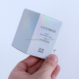 Caja de papel de crema para el cuidado de la piel con forma de hexágono ingenioso, embalaje plegable de papel de arte blanco personalizado con laminación mate - Product Image 4