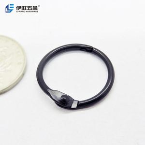 Yiwang ห่วงรัดหนังสือทรงหลวมโลหะสีดำขนาด0.75นิ้วสำหรับโฮมออฟฟิศและโรงเรียน - Product Image 1