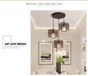 Cổ Điển Retro Sắt Lồng Mặt Dây Chuyền Trần Ánh Sáng Vòng Surround Cơ Thể Cho Nhà Bếp Đảo Hoặc Khách Sạn Treo Đèn - Product Image 6