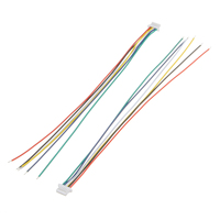 Konektor elektronik Mini, SH 1.0 JST 2/3/4/5/6/7/8/9/10 Pin DIY 20Pin colokan Terminal koneksi tunggal 28AWG PVC kabel kawat