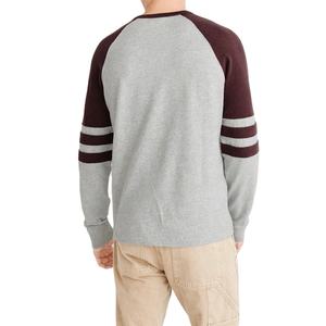 Vente en gros de vêtements sur mesure col rond à manches longues avec impression de logo technique de broderie de conception unie vierge pour la saison d'hiver - Product Image 5