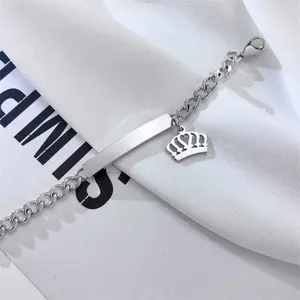 OEM personalizzato bracciale neonato nome acciaio inossidabile regolabile compleanno numero personalizzato nome bambino braccialetto Fo