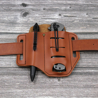 Étui universel pour outils d'extérieur, étui de ceinture portable en PU résistant à l'usure, sac de rangement tactique pour le camping, lampe de poche, couteau, EDC