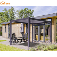 Meubles d'extérieur, tente à auvent, pergola, gazebo, pergola moderne, série chinoise, bureau, imperméable, 16x16, pergola attachée, jardin, hôtel
